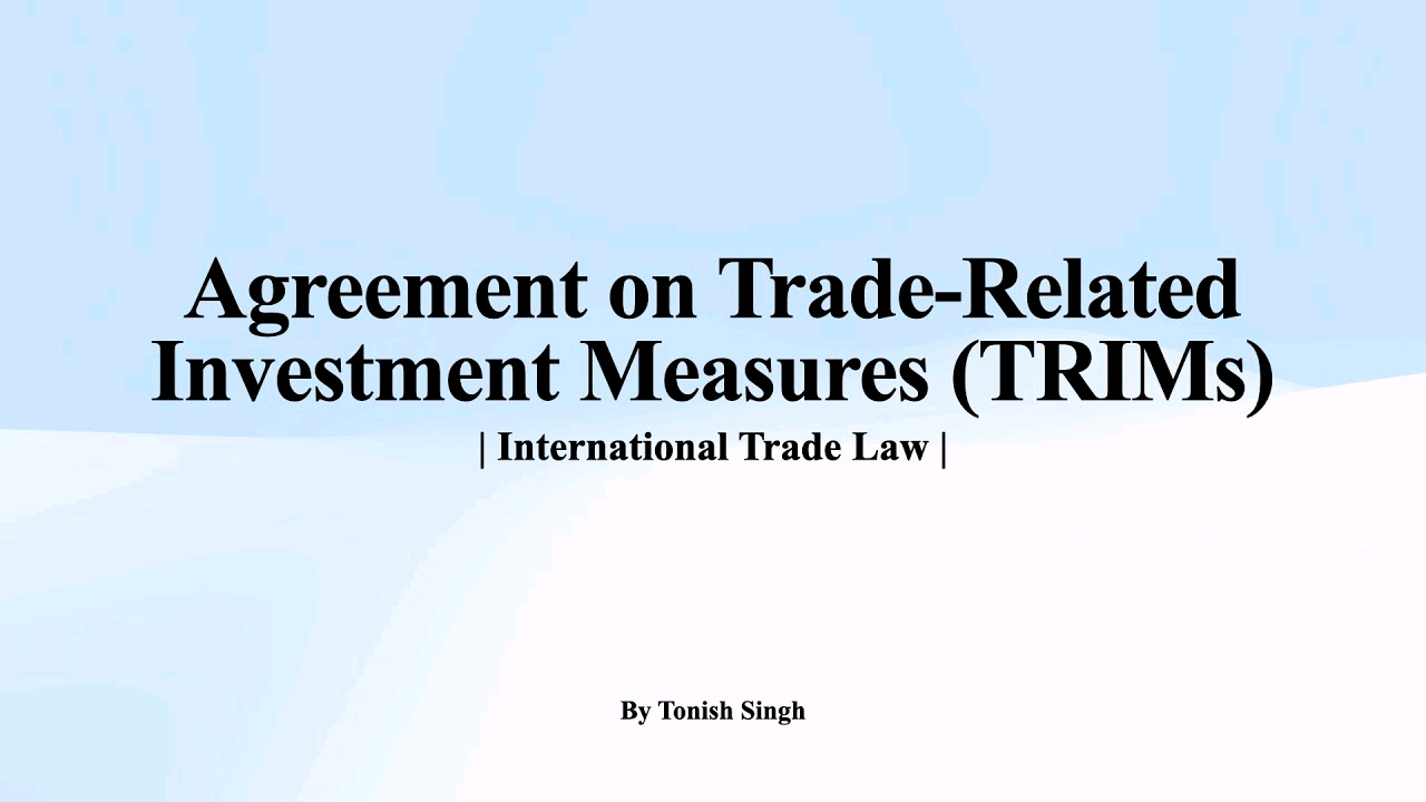 Agreement on Trade-Related Investment Measures Image